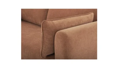 Moore Modern Pink Curved Sofa