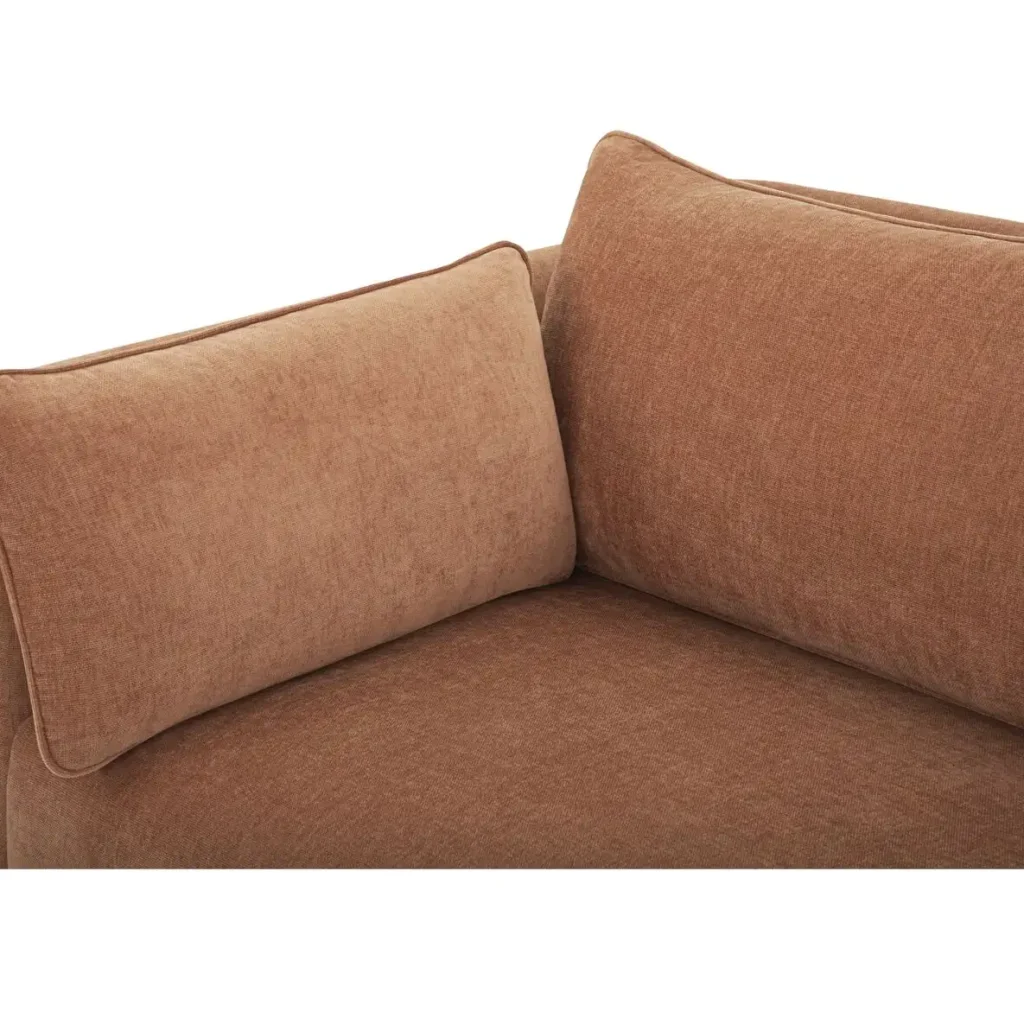Moore Modern Pink Curved Sofa