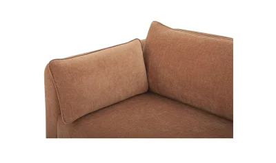 Moore Modern Pink Curved Sofa