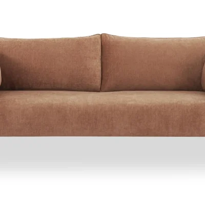 Alternative view of Moore Modern Pink Curved Sofa
