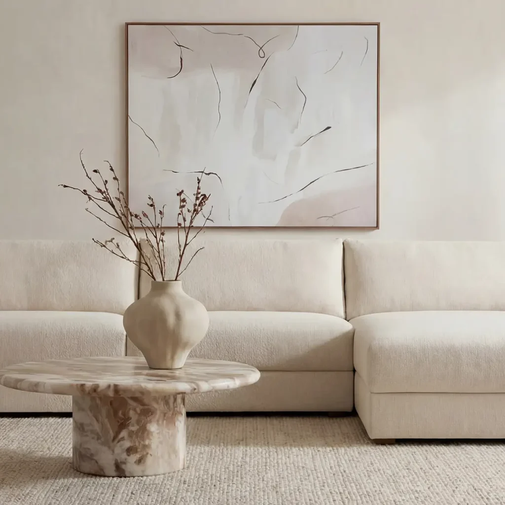 Farrow White Sectional Sofa With Chaise