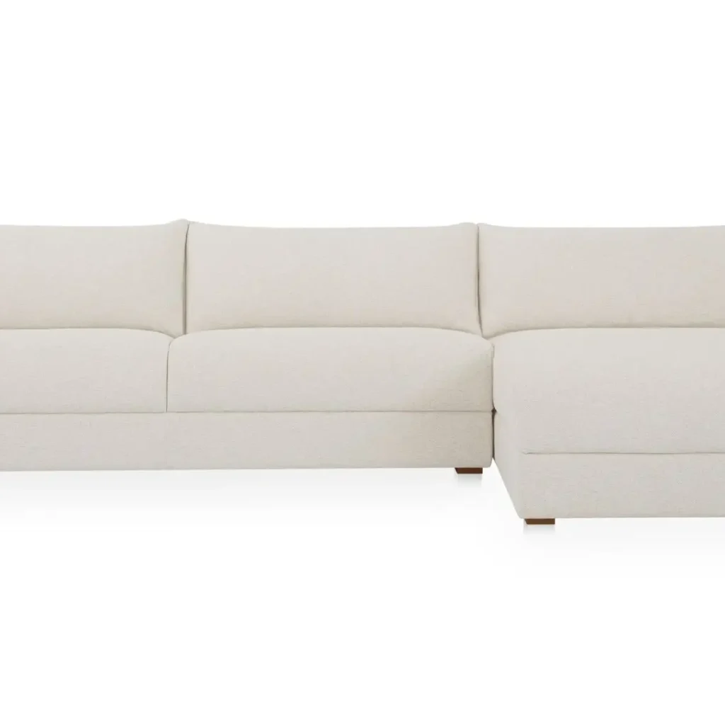 Alternative view of Farrow White Sectional Sofa With Chaise