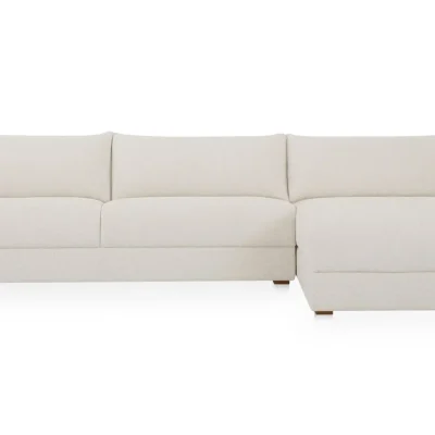 Alternative view of Farrow White Sectional Sofa With Chaise