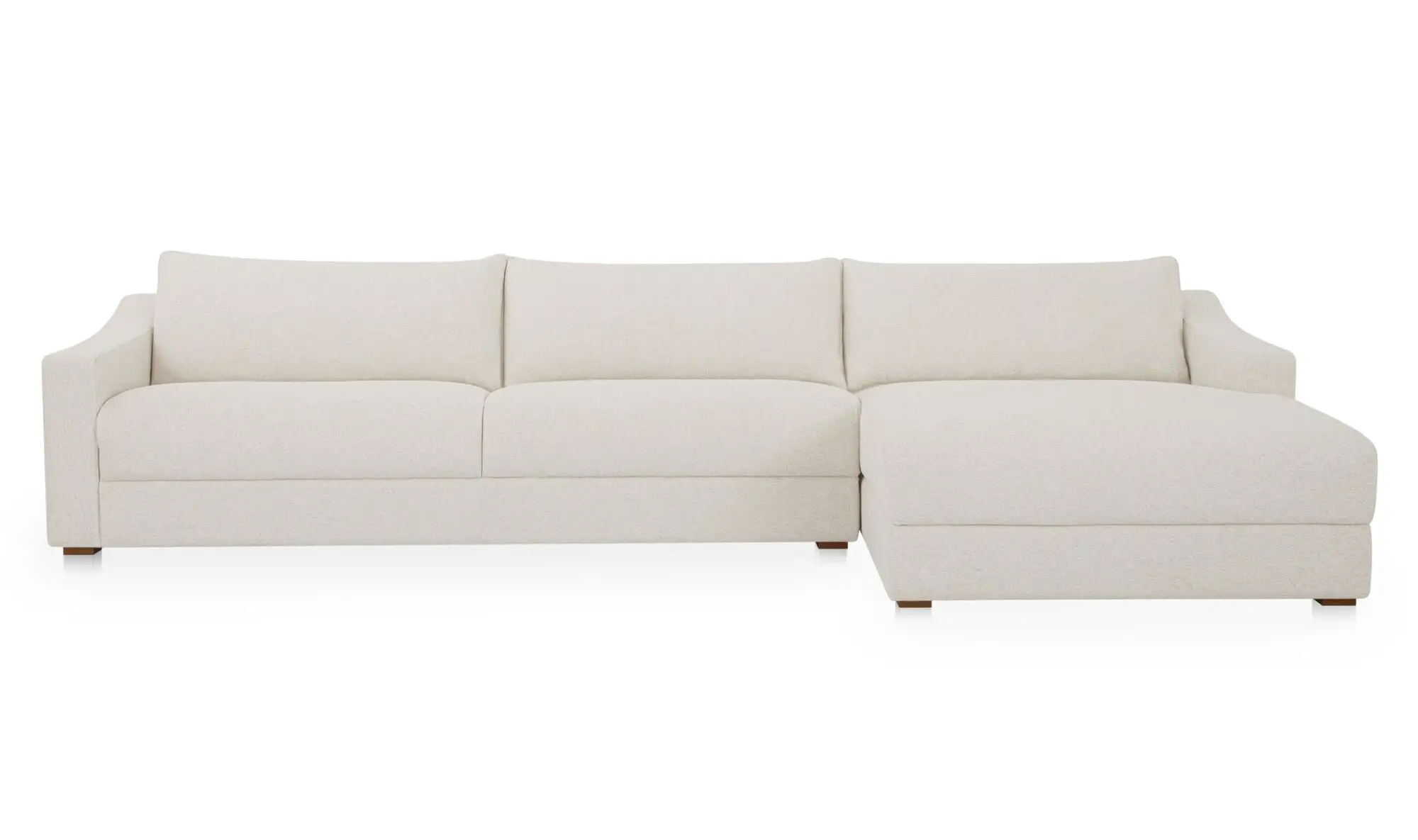 Farrow White Sectional Sofa With Chaise - Image 2