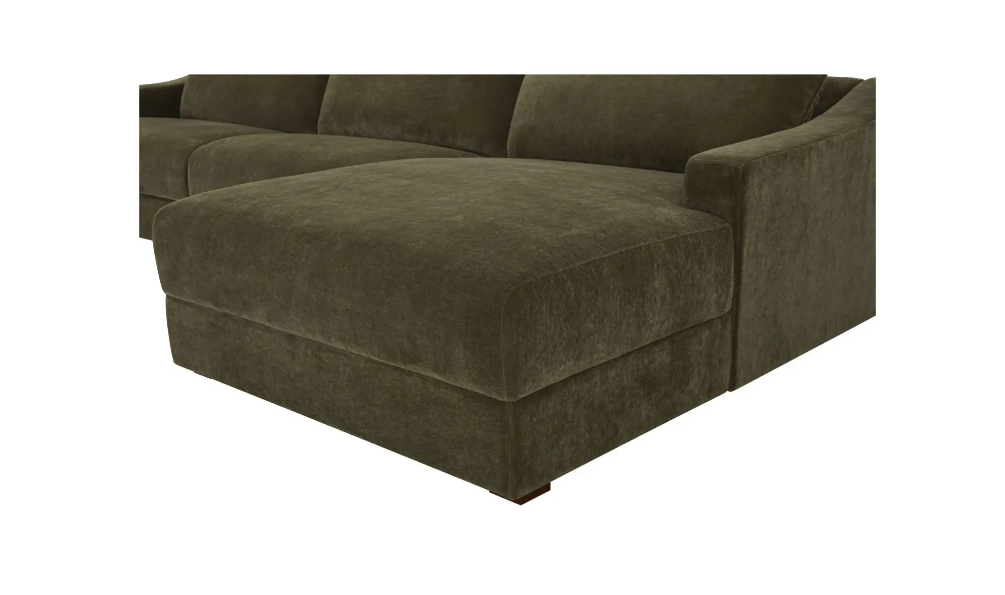 Farrow Dark Green Sectional Sofa With Chaise - Image 6