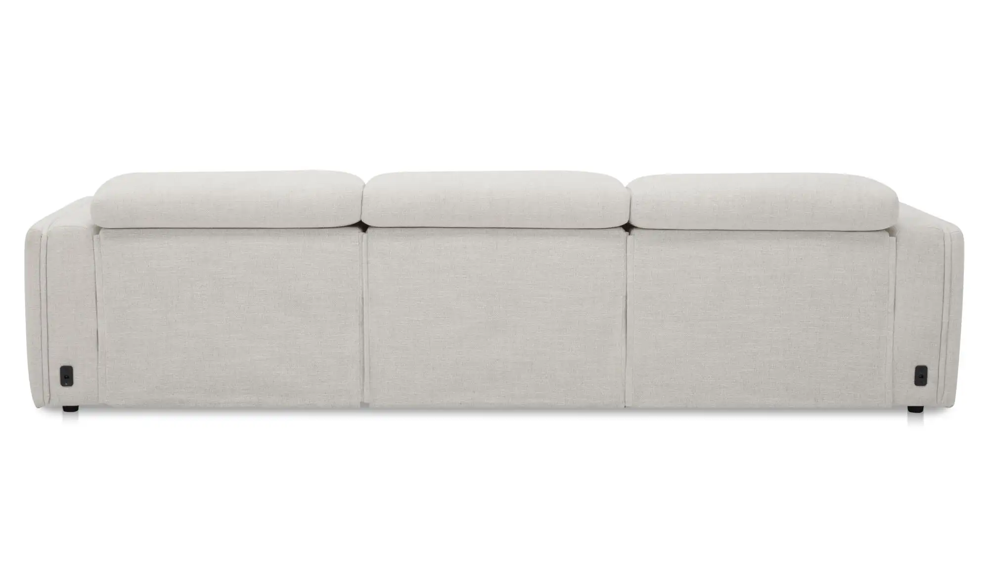Wilder Off White Fabric Modern Reclining Sofa - Image 5