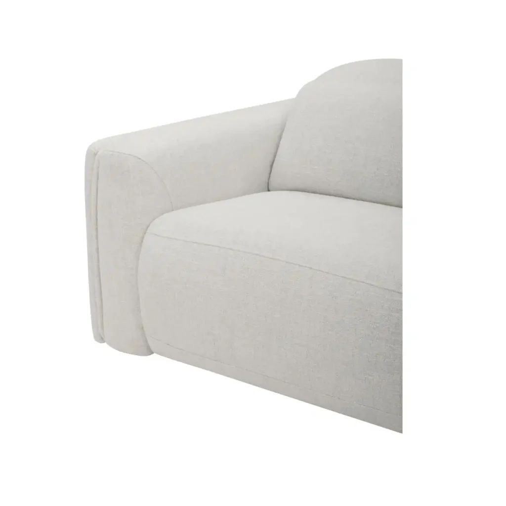 Wilder Off White Fabric Modern Reclining Sofa