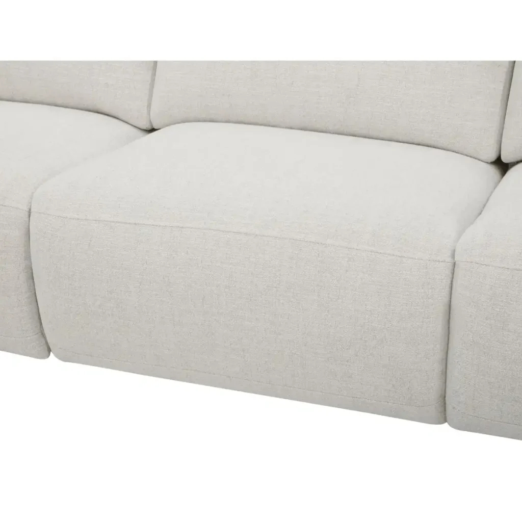 Wilder Off White Fabric Modern Reclining Sofa