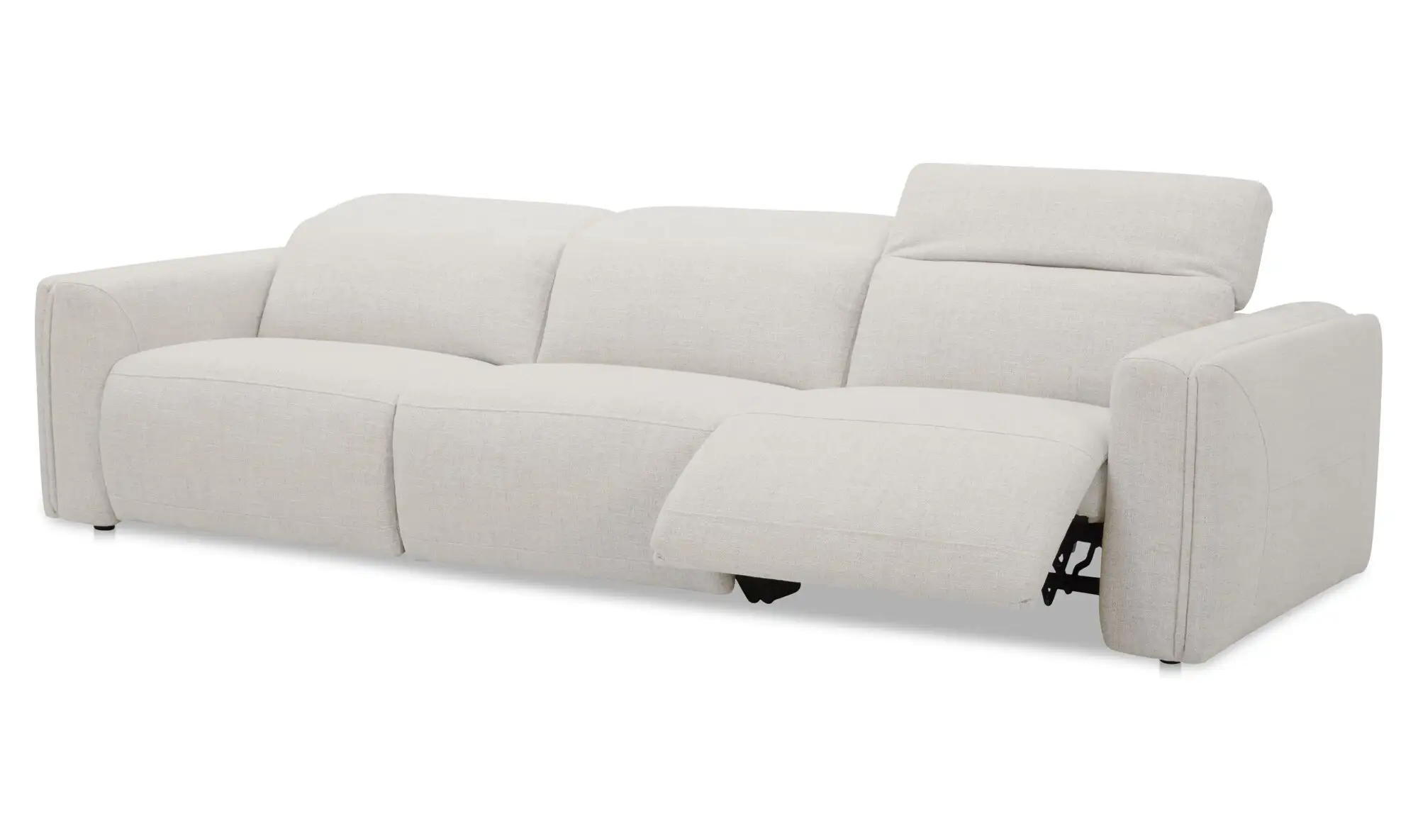 Wilder Off White Fabric Modern Reclining Sofa - Image 3