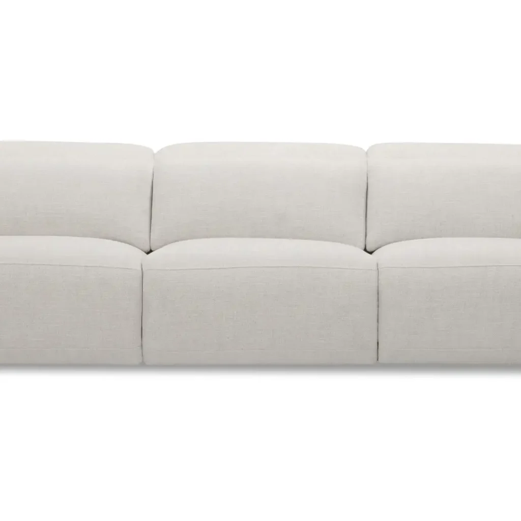 Wilder Off White Fabric Modern Reclining Sofa
