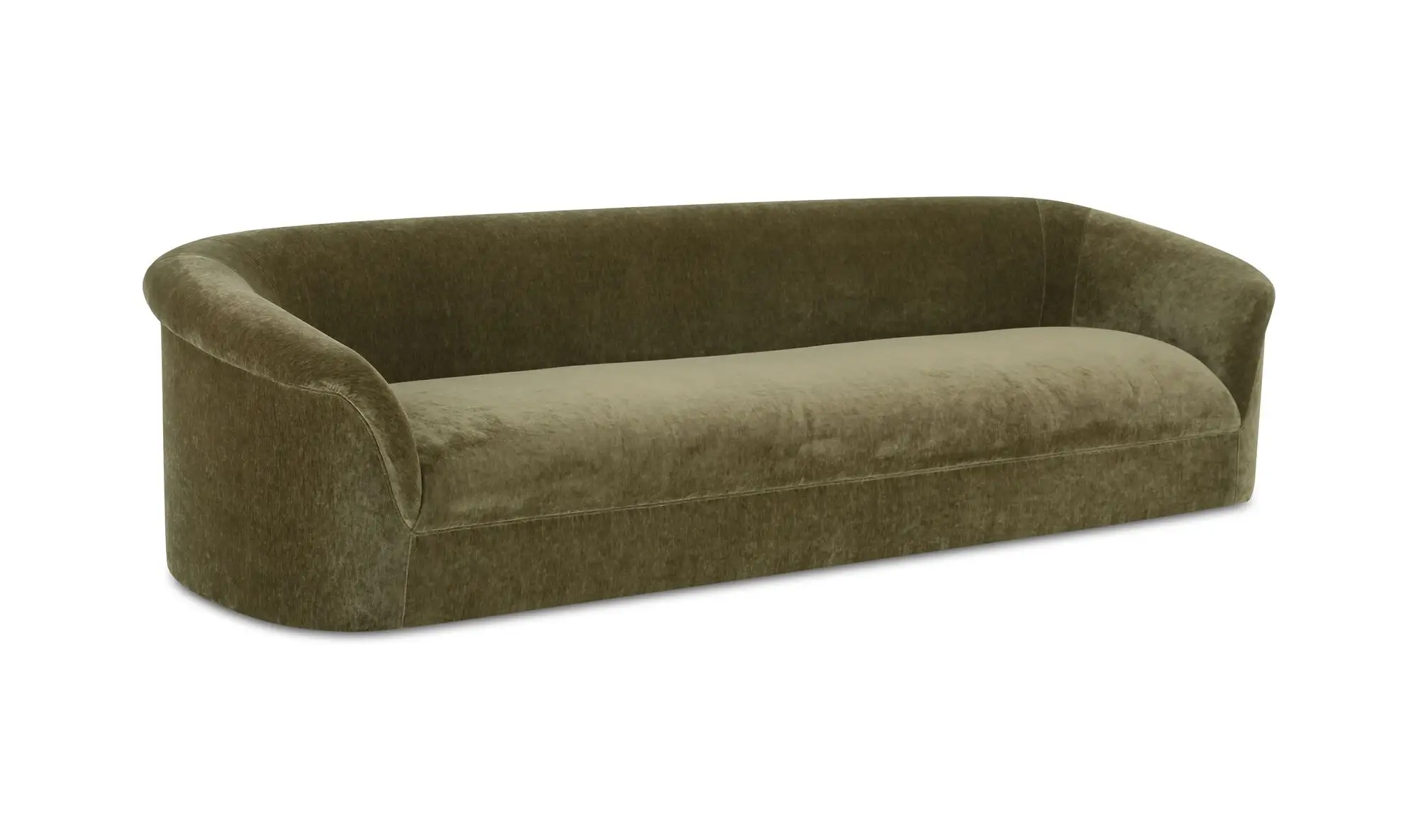 Thora Dark Green Rounded Sofa - Image 5