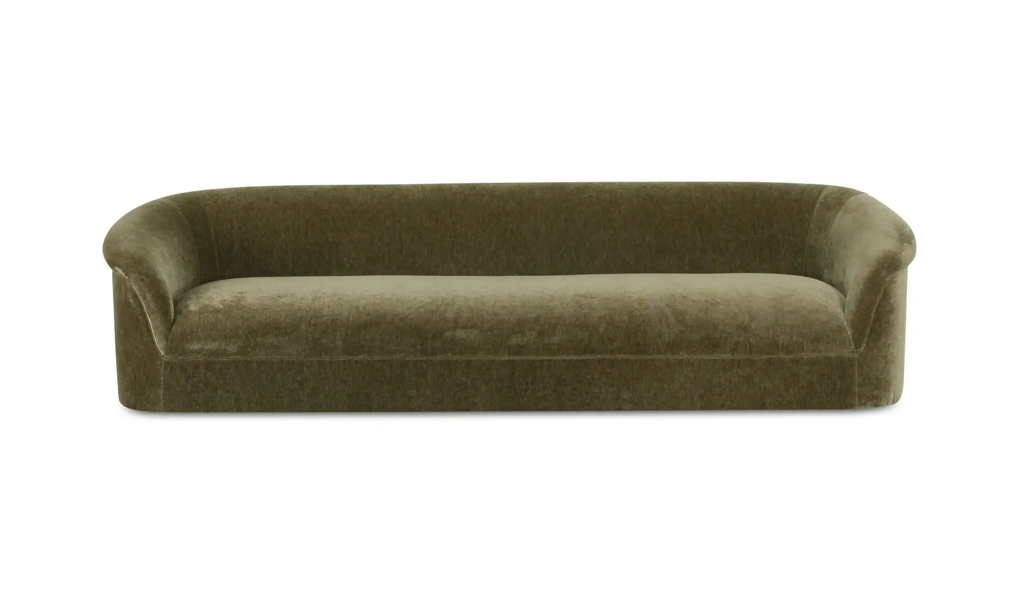 Thora Dark Green Rounded Sofa - Image 2