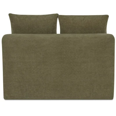 Alternative view of Davie Low Profile Tufted Olive Green Modular Sofa