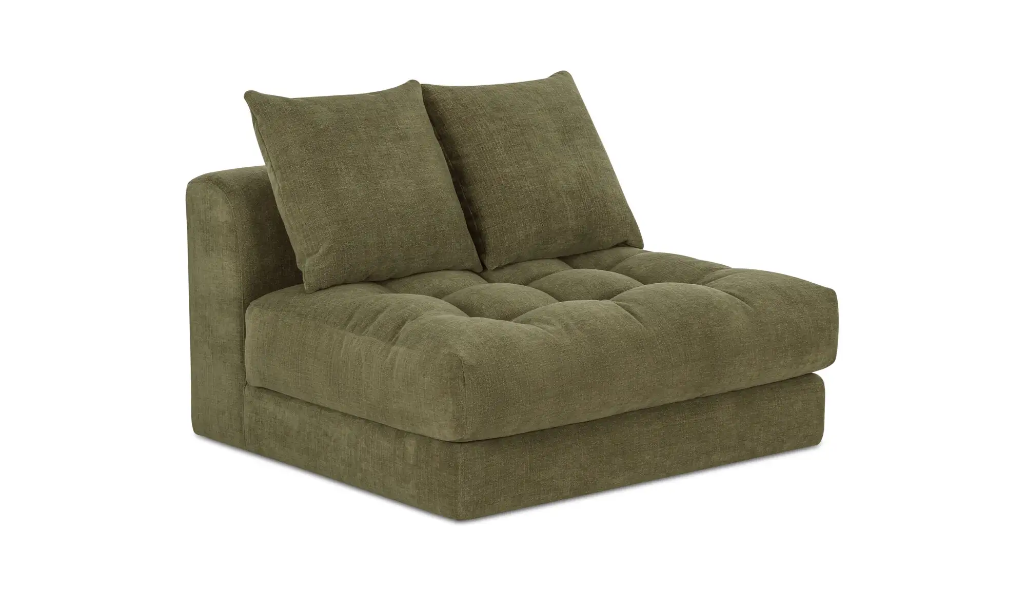 Davie Low Profile Tufted Olive Green Modular Sofa - Image 4