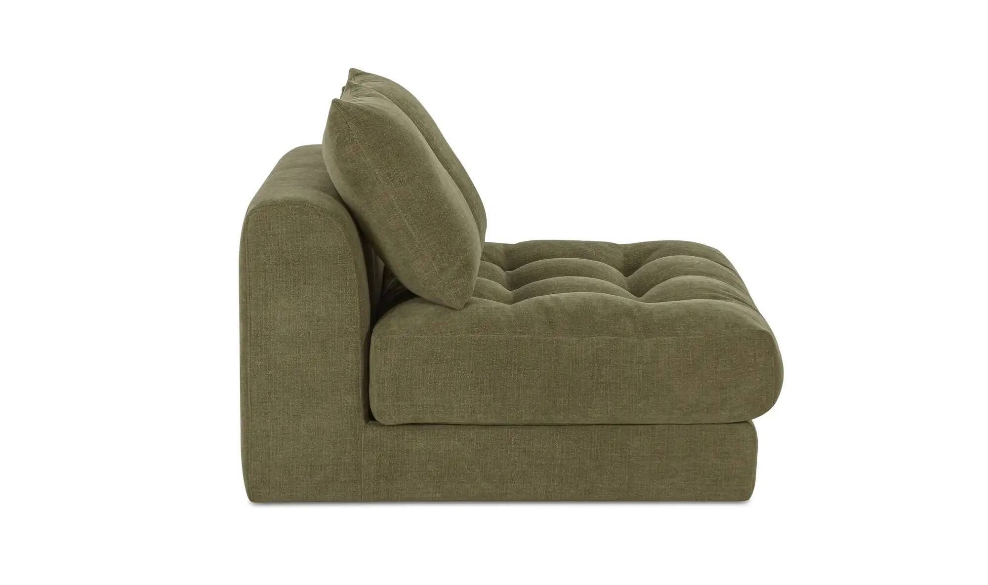 Davie Low Profile Tufted Olive Green Modular Sofa - Image 3