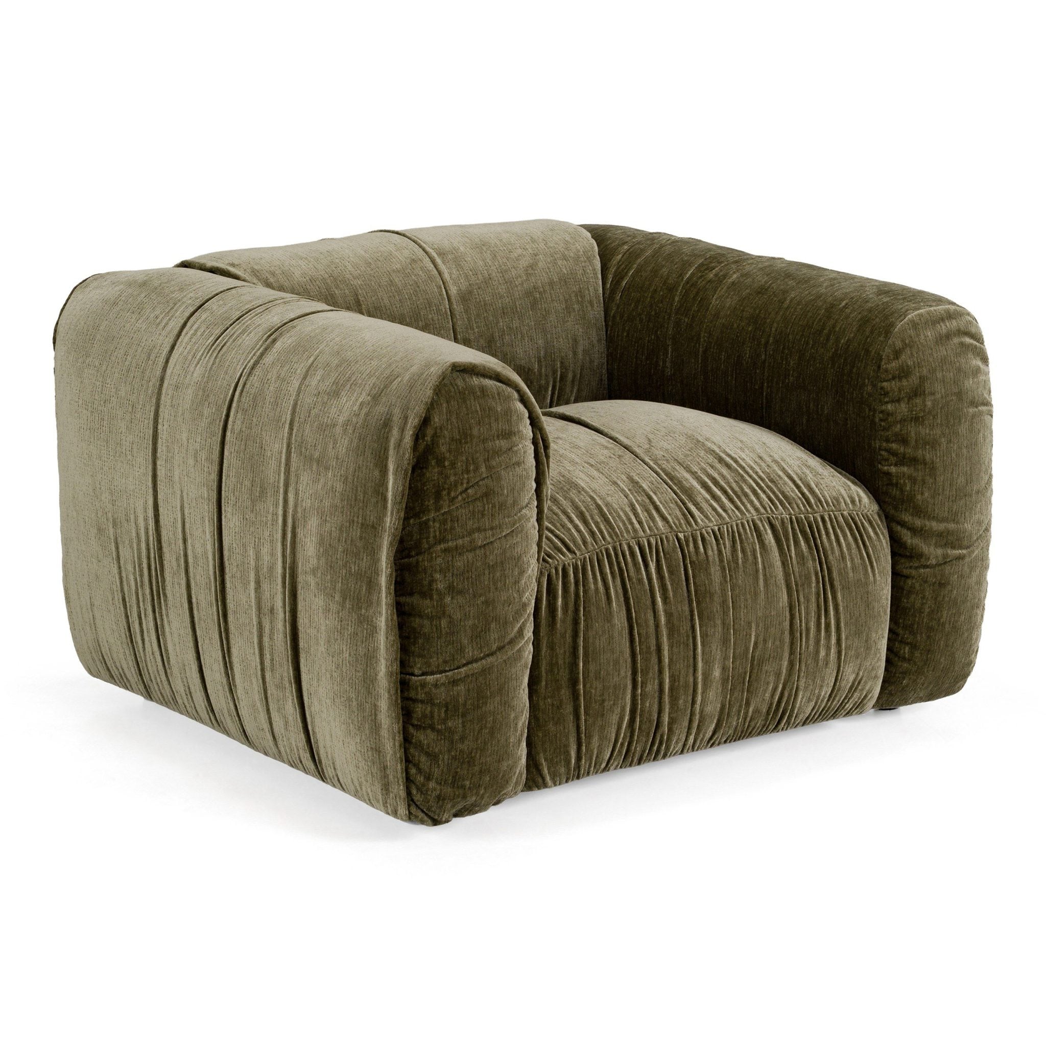 Siegal Olive Green Curved Sofa Set - Image 7