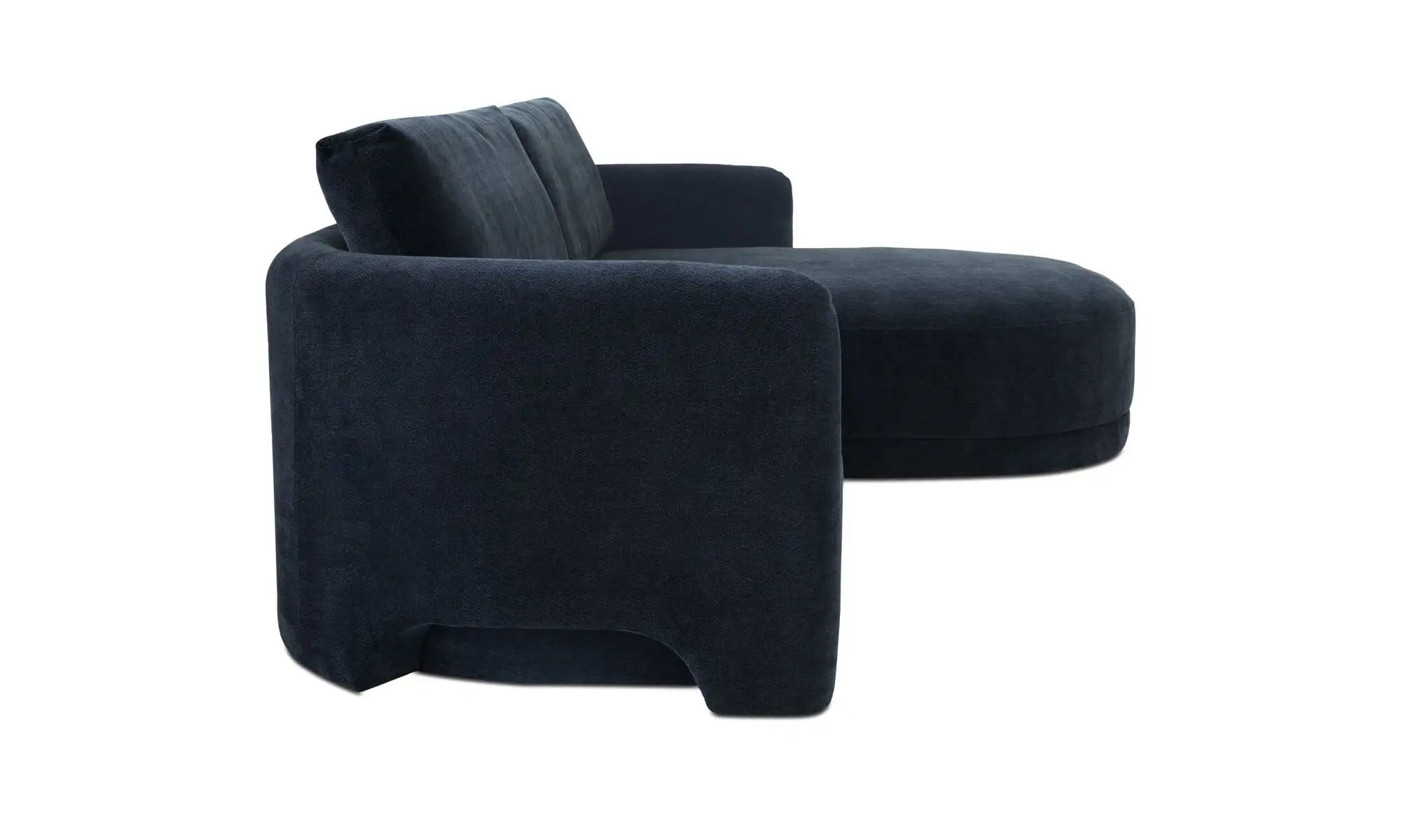 Emmy Dark Blue Sectional Sofa W chaise - Image 3