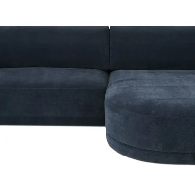Alternative view of Emmy Dark Blue Sectional Sofa W chaise