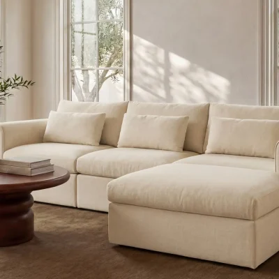 Swift Modular Light Beige Fabric Sofa
