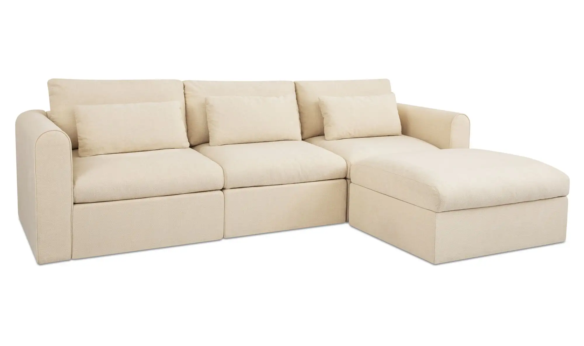 Swift Modular Light Beige Fabric Sofa - Image 3