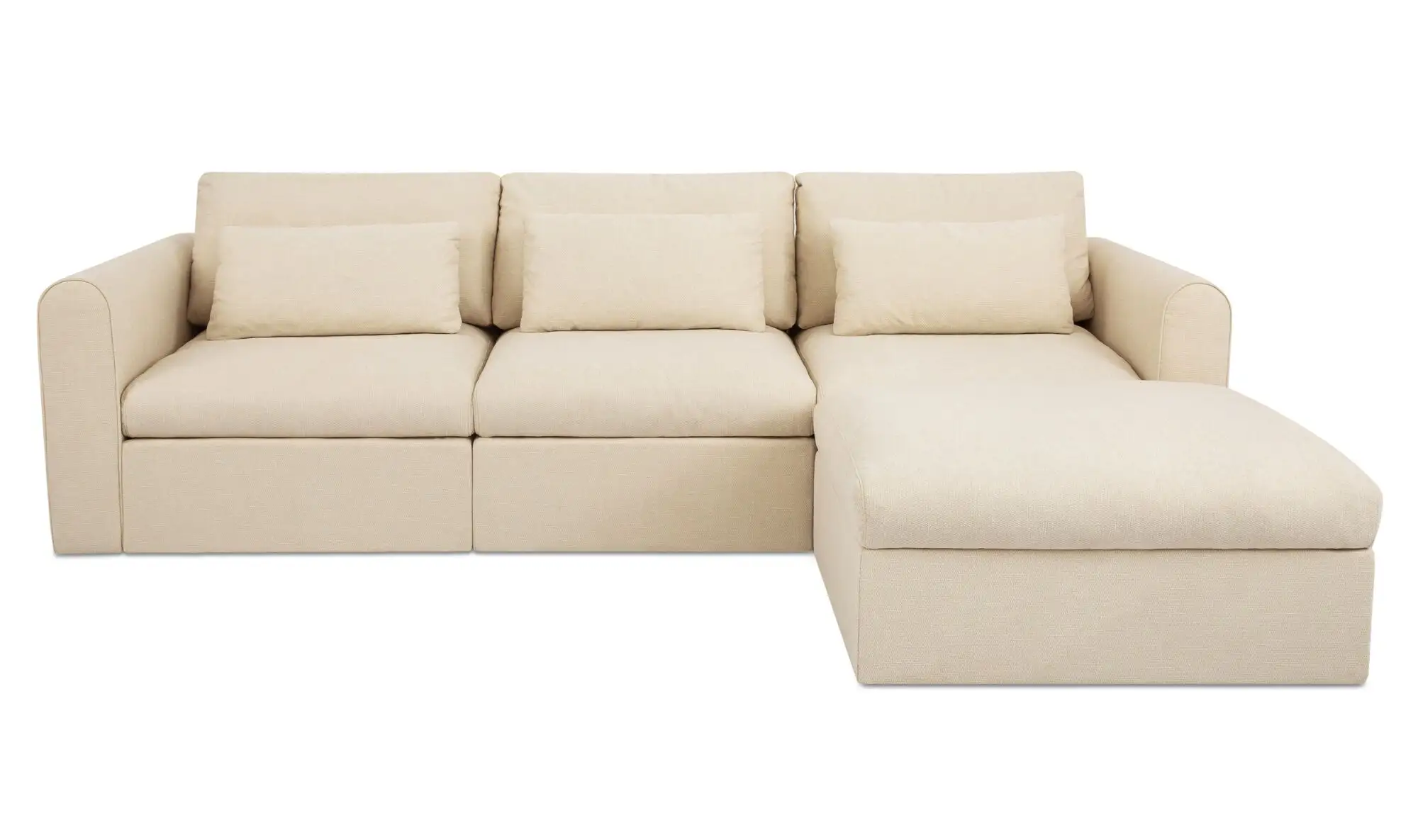 Swift Modular Light Beige Fabric Sofa - Image 2