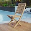 Teak Wood Patio Outdoor Dining Chair