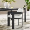 Tahoe Aluminum Curved White Patio Outdoor Dining Chair
