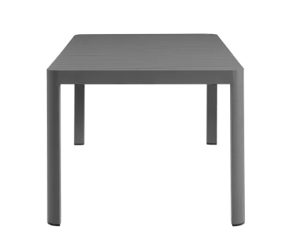 Tahoe Rectangle Extendable Aluminum Gray Outdoor Patio Dining Table - Image 10