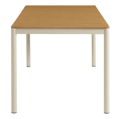 Finn Aluminum & Wood Top Outdoor Patio Dining Table