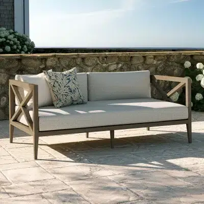 Northlake Weathered Wood & Gray Loveseat