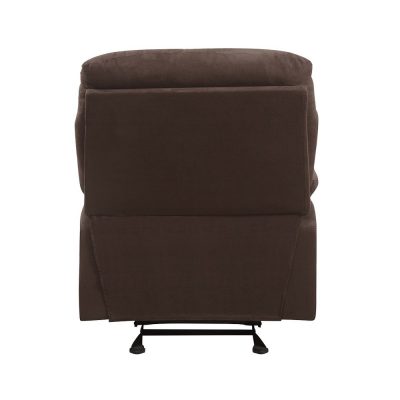 Arcadia Glider Recliner in Chocolate Microfiber - view 5