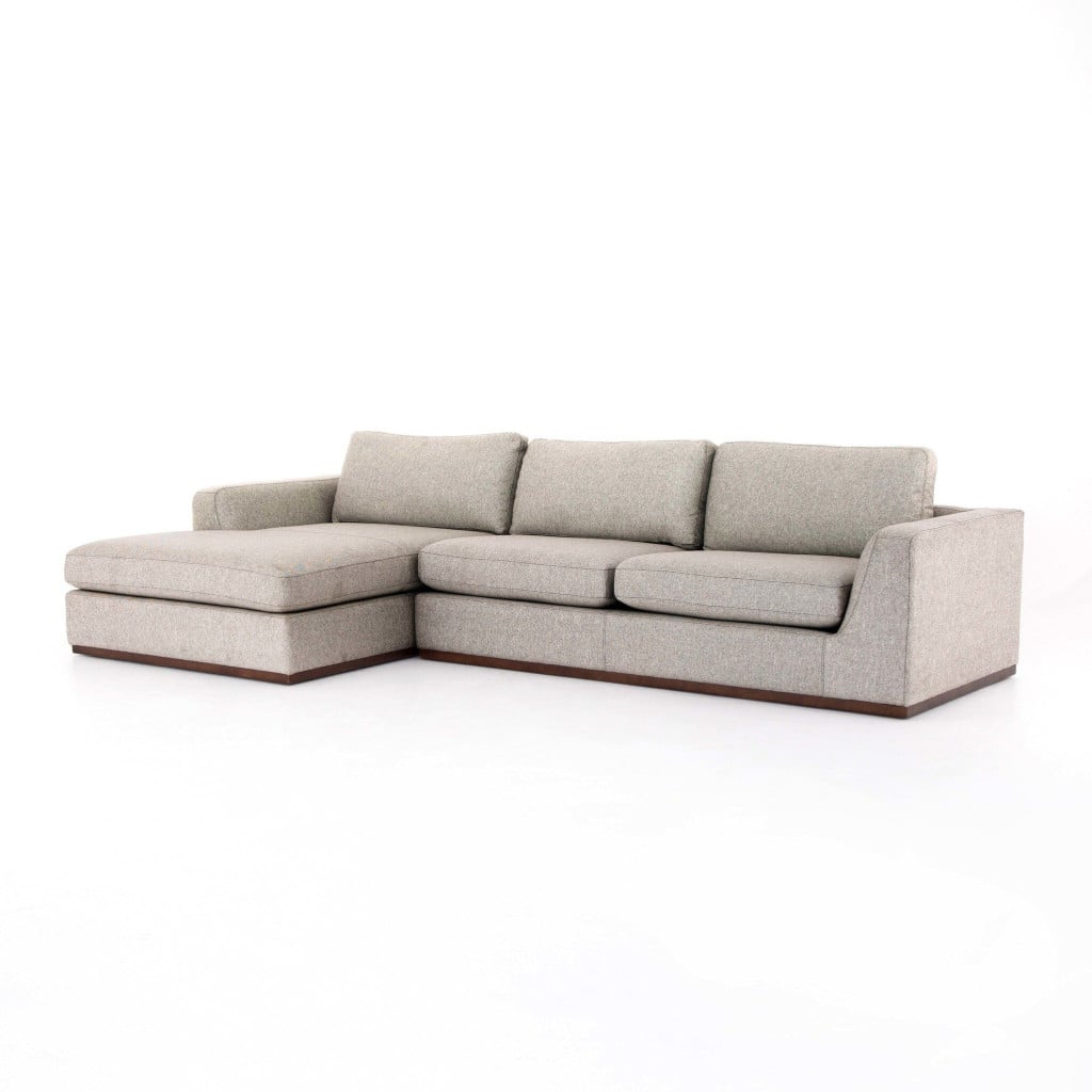 Alternative view of Colt Silver Linen-Blend Chaise Sectional