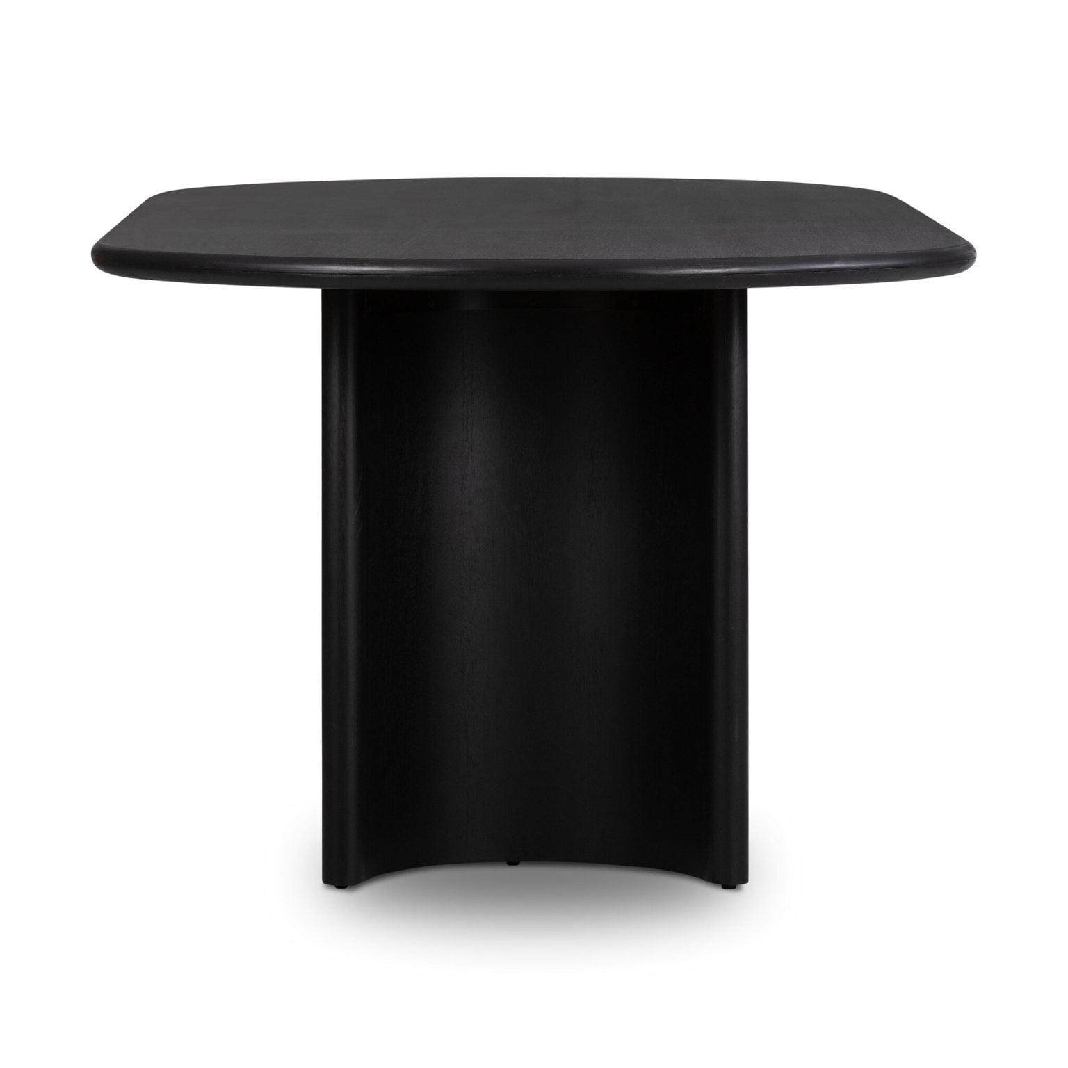 Paden 94-Inch Black Acacia Oval Dining Table - Image 3