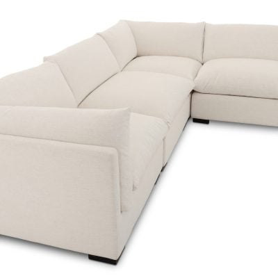 Westwood 5-Piece Modular Sectional in Crypton Nomad Snow - Image 9