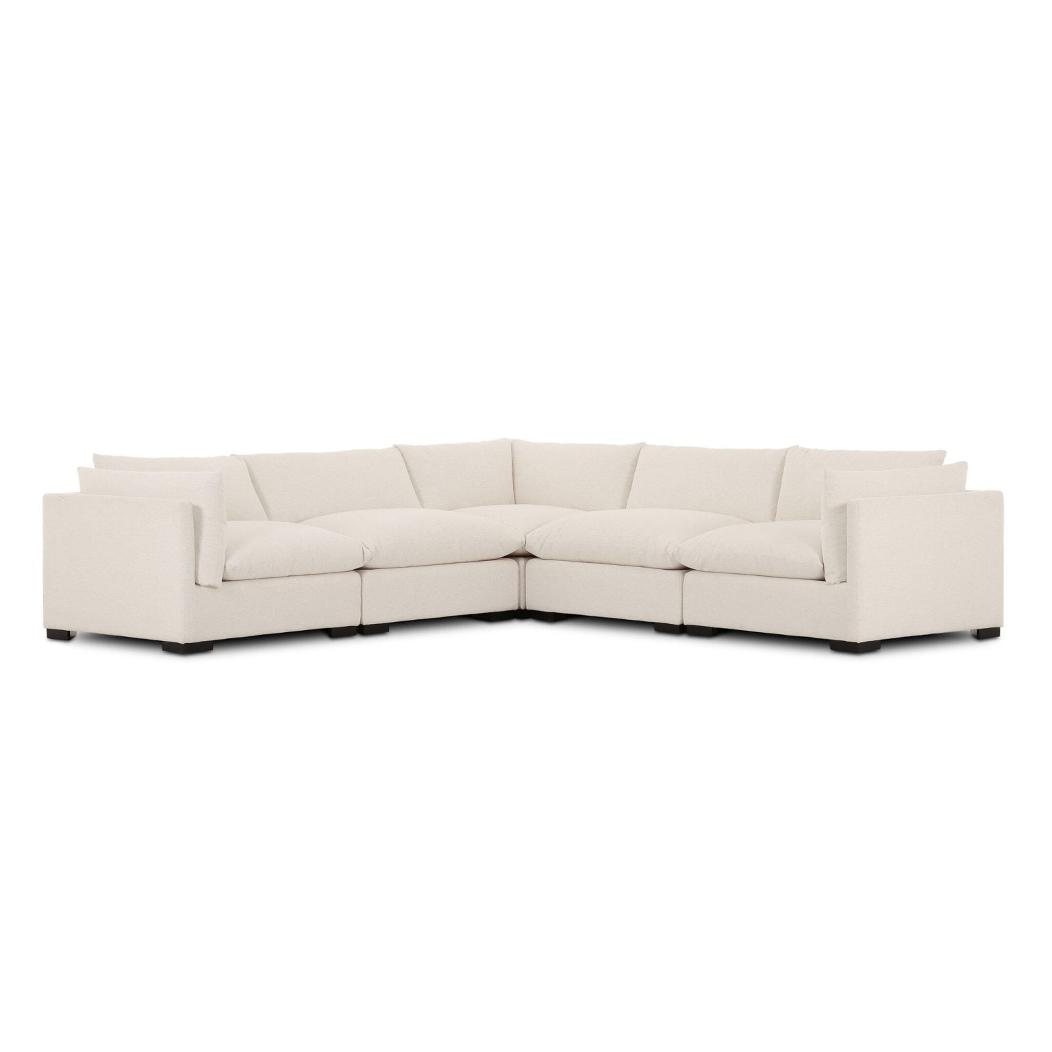 Westwood 5-Piece Modular Sectional in Crypton Nomad Snow - Image 2
