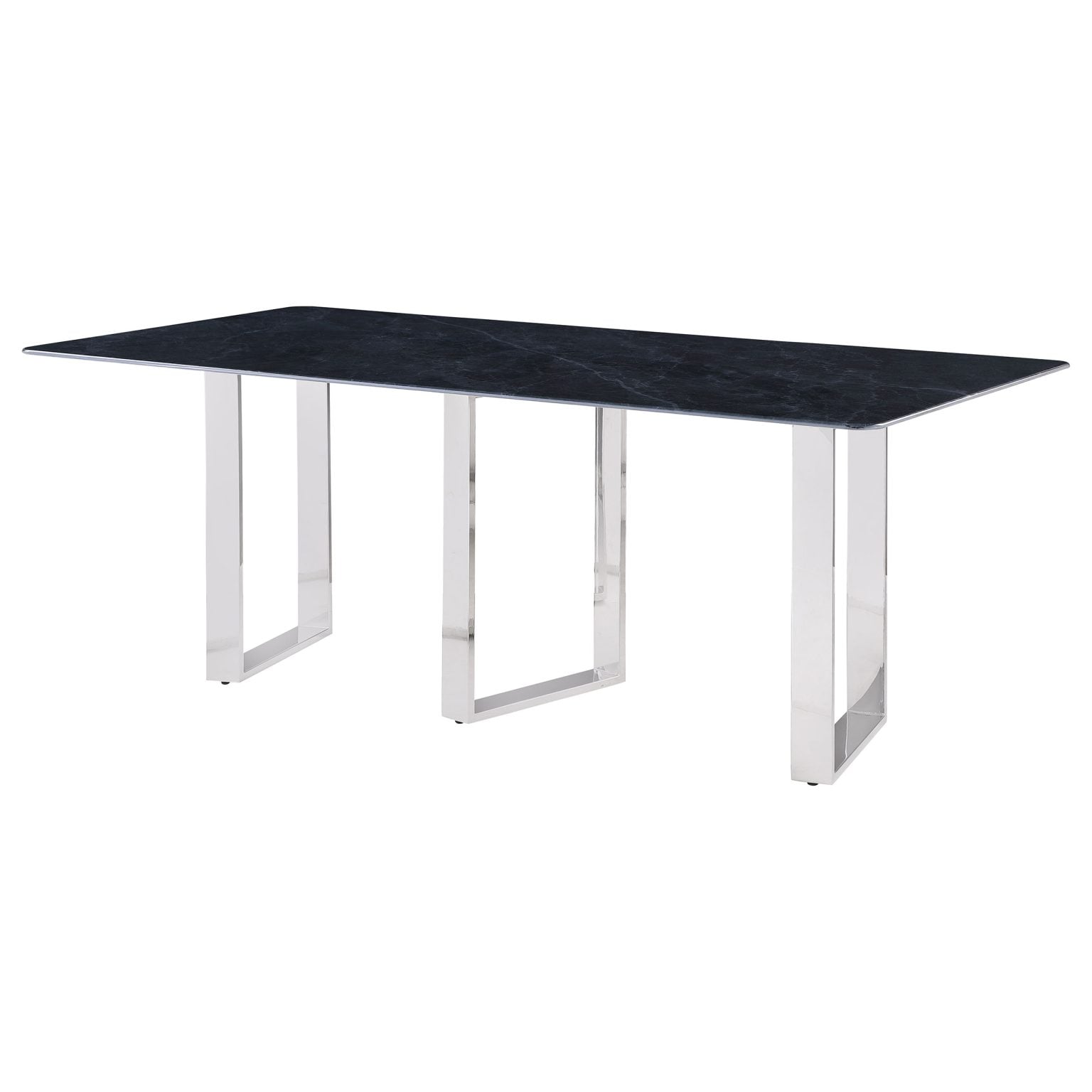 Desden 79-Inch Grey Sintered Stone Dining Table - Image 4