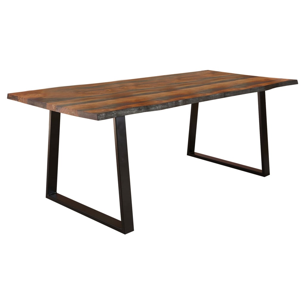 Alternative view of Ditman 80-Inch Grey Sheesham Live Edge Table