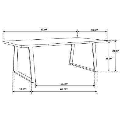 Ditman 80-Inch Grey Sheesham Live Edge Table - Image 8