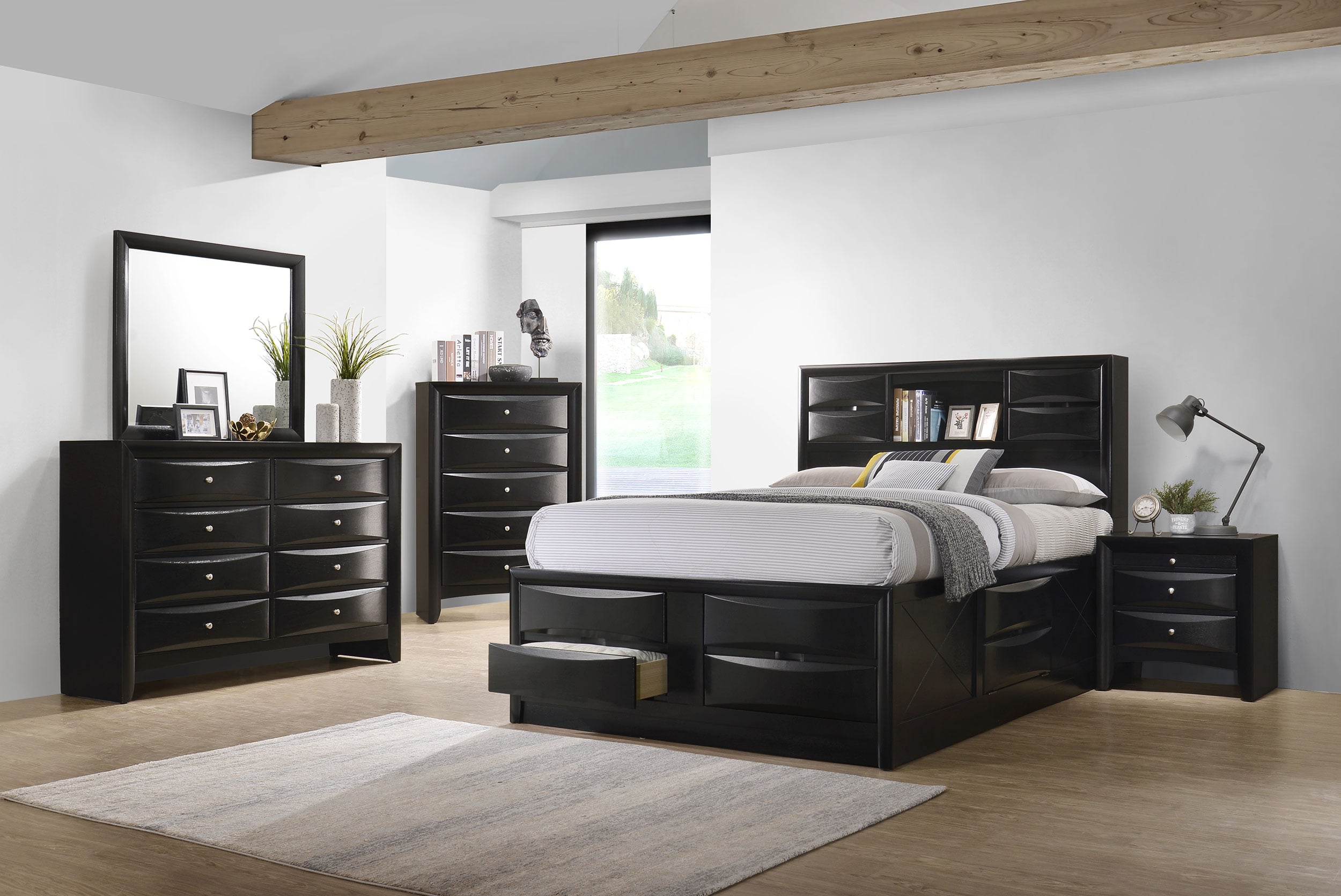 Briana Queen Storage Bedroom Set - front view