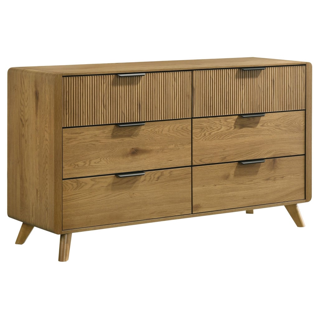 Bennett 6-Drawer Dresser in Light Oak - primary view