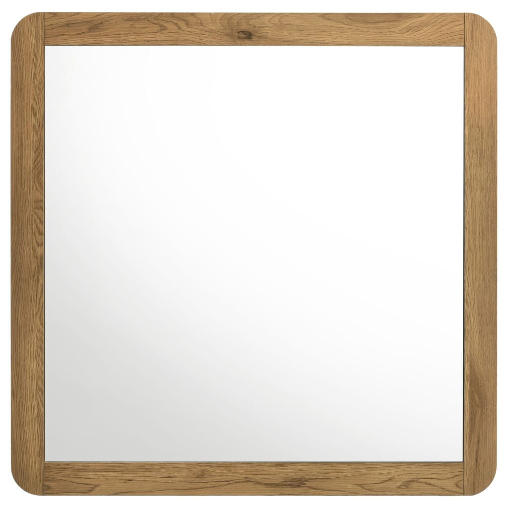 Bennett Dresser Mirror in Light Oak - side view