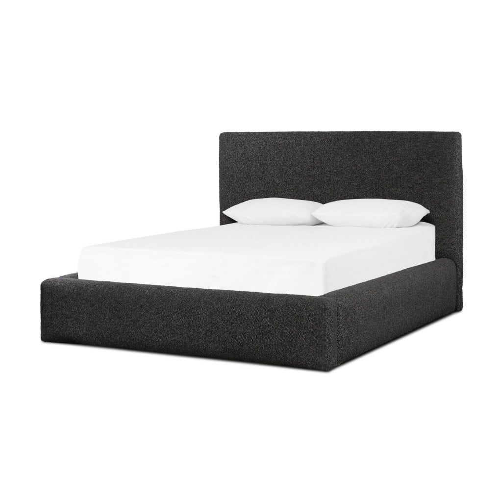 Alternative view of Quincy Charcoal Boucle-Look King Bed