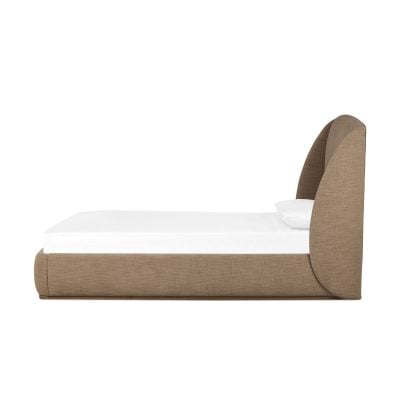 Maeve Taupe Petal-Headboard Queen Bed - Image 3
