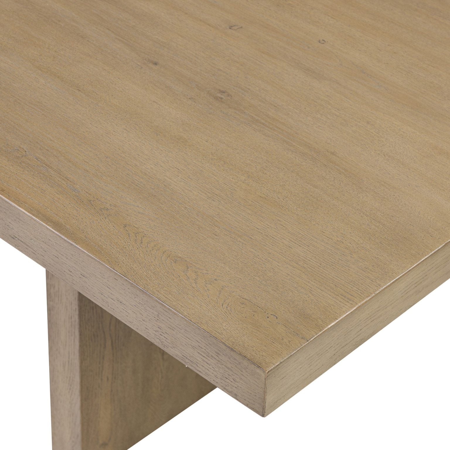Matthes 96-Inch Rustic Grey Oak Dining Table - Image 4