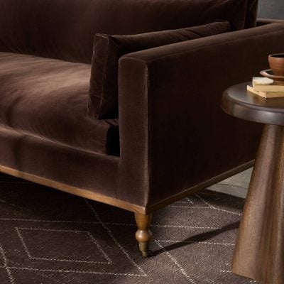 Harlin 97-Inch Cocoa Bench-Style Sofa - Image 10
