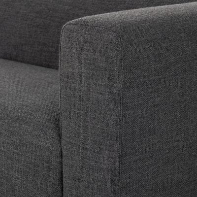 Lawndale Charcoal Wool-Blend Track-Arm Sofa - Image 7