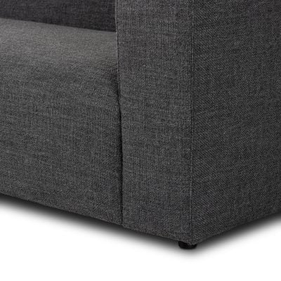 Lawndale Charcoal Wool-Blend Track-Arm Sofa - Image 9