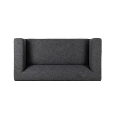 Lawndale Charcoal Wool-Blend Track-Arm Sofa - Image 8