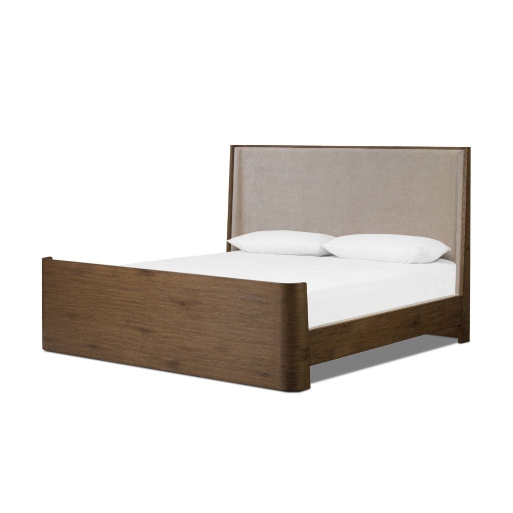 Denali Queen Bed in Blamont Cream and Rustic Fawn - primary view