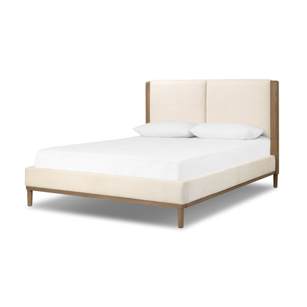 Alternative view of Ettie Bone and Oak Mid-Century Queen Bed